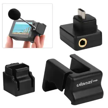 

Ulanzi Dual 3.5mm USB-C Audio Adapter External Mic Mount Fixed Base for DJI OSMO ACTION Camera
