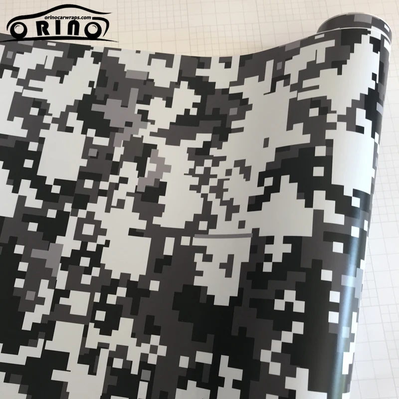 Digital Black White Vinyl Film Sticker-6