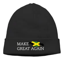 Мужские и женские сделать Ямайку большой снова флаг карта Открытый ежедневный бини шляпа-Кепка с черепом черный