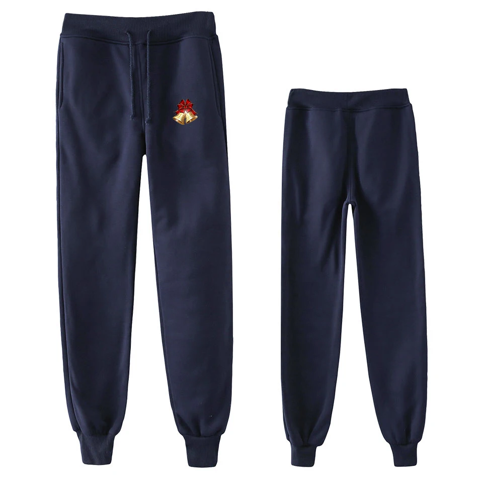 Рождественские Модные Печатные Jogger Брюки женские/мужские повседневные уличные длинные брюки хит модных продаж спортивные брюки