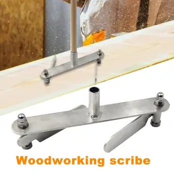 

Durable Stainless Steel Woodworking Scribe Mark Line Wood Gauge Accurate Scribing Device Carpenter Measuring Hand Tools