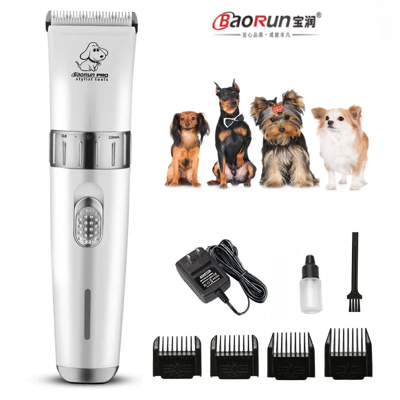 

Baorun Rechargeable Animal Clipper For Dog Cat Cutter Trimmer For Dogs Grooming Removes Hairs Cat and Dogs