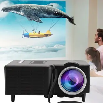 

Portable HD Projector for Conference 320*180 20W LED Mini 1080 Projector for Home Theater Support USB TF-Card 16:9/4:3 Ratio New