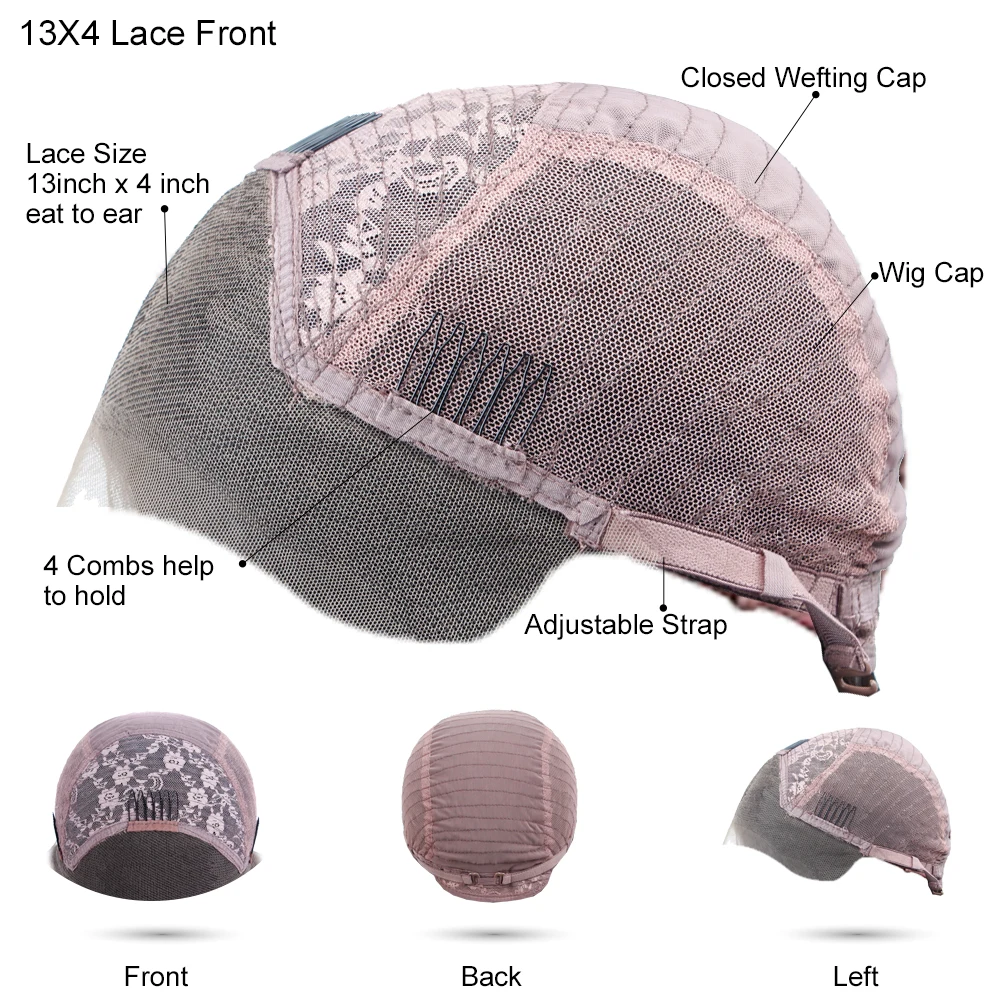 Short-Bob-Lace-Wig-13-4-Lace-Front-Wig-Brazilian-Remy-Human-Hair-Wig-150-Straight