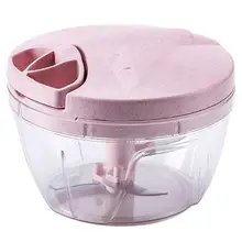 Portable Manual Meat Grinder Food Chopper Stainless Steel Wheat Straw Mincer Mixer Blender Fruit Nuts Mixer Processors