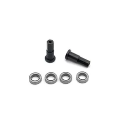 WPL – pièces de mise à niveau en métal, roulement de coupe d'essieu de tasse de direction avant, noir, argent, modèle 1/10 D12 RC 