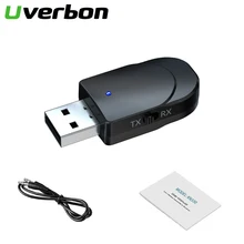 2в1 Bluetooth 5,0 аудио приемник передатчик RCA 3,5 мм AUX Jack Hifi стерео USB беспроводной адаптер для ТВ ПК автомобильный комплект MP3