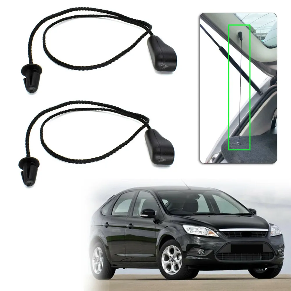 2set Boot Trunk Parcel Shelf Tray Strap String Clips For Focus MK2 MK2.5 Parcel Shelf Lift Cover Strap String Clip