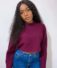 Transparent Lace Wig Human-Hair-Wigs T-Part Deep-Wave-Frontal Curly Wavy Brazilian And