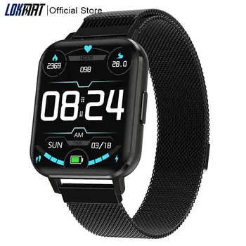 

LOKMAT 1.78 inch HD Screen Smart Watch 2020 Waterproof Heart Rate Monitor Fitness Tracker Men Sport SmartWatch for Android IOS