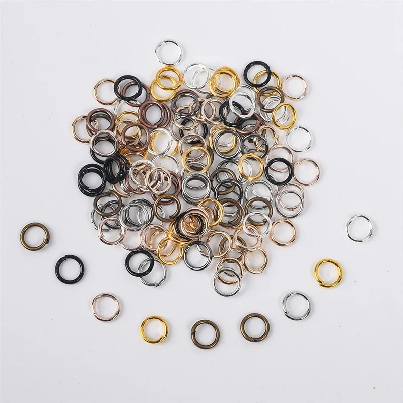 

100-200 Pcs/Lot Gold Silver Color Jump Rings&Split Rings for Necklace Bracelet Anklets Essential DIY Jewelry Making Components