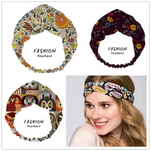 

2021 Women Bohemian Hair Bands Orangutan Print Headbands Retro Turban Bandage Bandanas HairBands Hair Accessories Headwrap