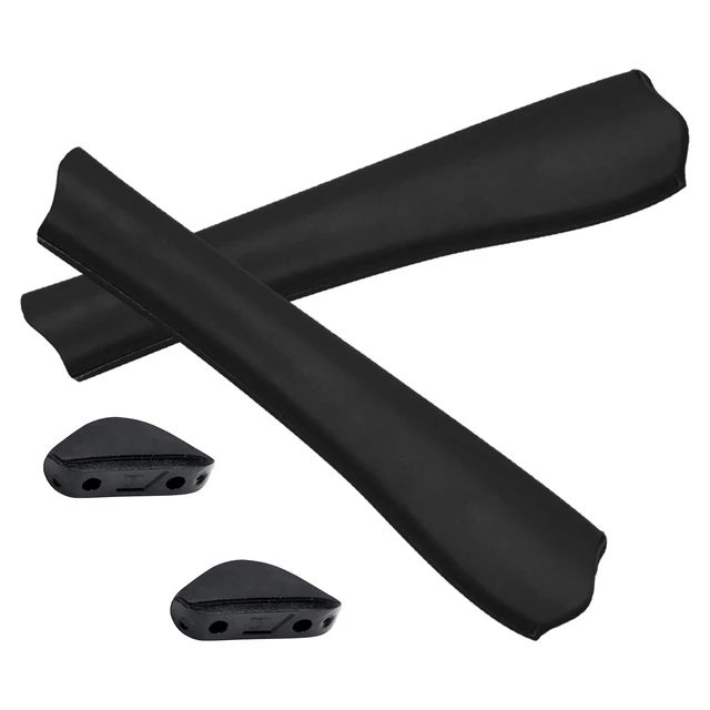 Bwake Replacement Rubber Kit Ear Socks & Nose Pads for-Oakley Pit Bull OO9127 - Multiple Options Black