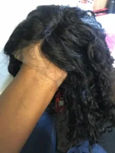 Pelucas de cabello humano peruano para mujeres negras, postizo de ondas profundas con cierre de encaje, 4x4