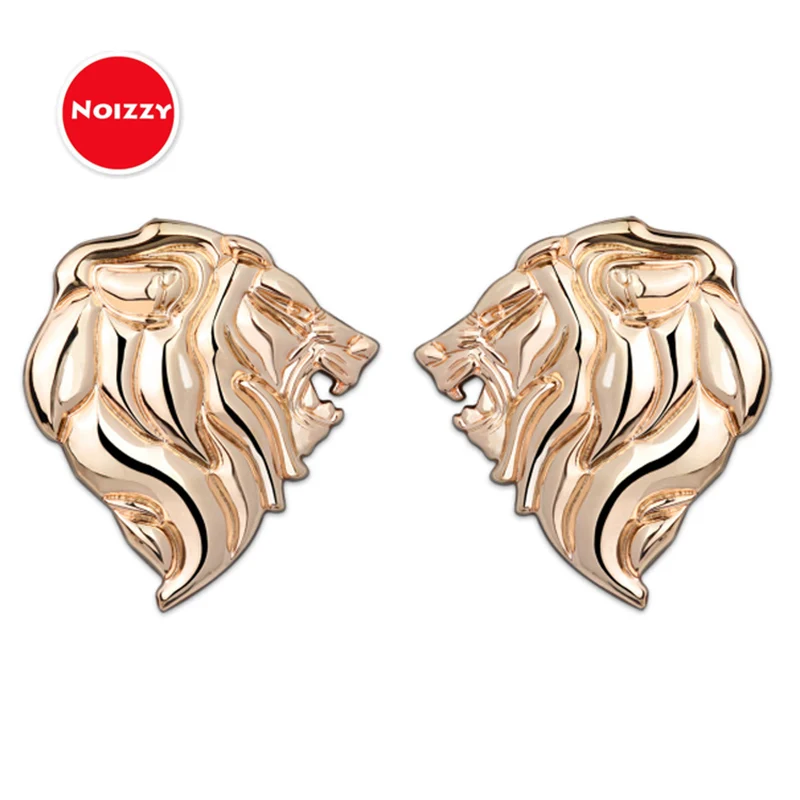 

Noizzy Lion Prestige 100% 3D Metal Car Sticker Auto Emblem Badge Chrome Black Gold for Peugeot 307 206 308 407 3008 207 208 508