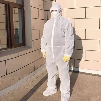 

Protective Clothing Non-woven Anti-dust Antistatic Sanitary Protective Clothing Isolation XXL Protension Waterproof XXXL V9H3