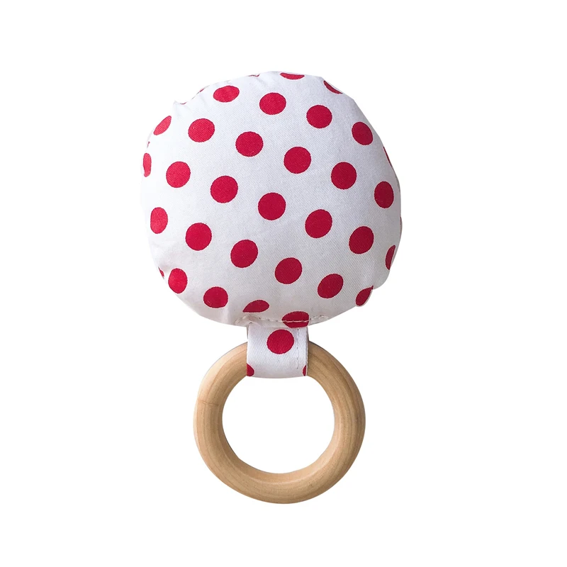 BalleenShiny Baby Soothing Teethers Toys Inafant Wooden Teething-Rings Crib Holder Rattles Pacifier Chain Decoration Baby Care