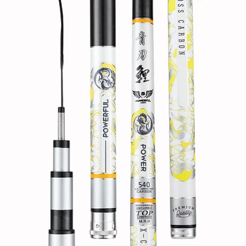 

3.6m -10m Hand Rod Carbon Fiber Taiwan Fishing Canne Long Sections Herring & Sturgeon Wedkarstwo Olta Spinning Pole Fishing Gear