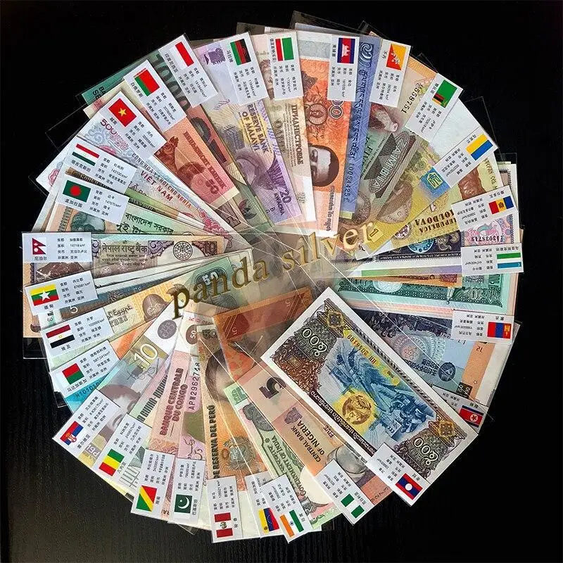 Набор из 52 шт. нот 28 стран состояние UNC оригинал коллекция подарок|banknote| |