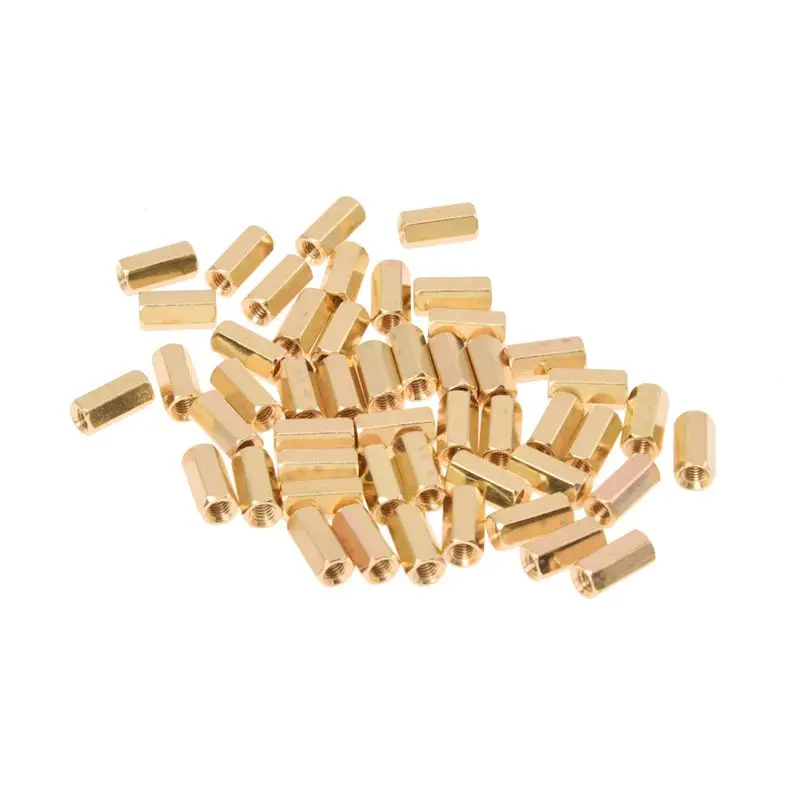 BMBY-50Pcs M3 наружная резьба шестиугольная прокладка/шайба