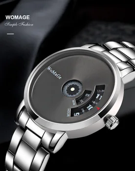 

Womage New Style Men's Steel Belt Fashion Quartz Watch Gift Alloy Watch Hot Selling