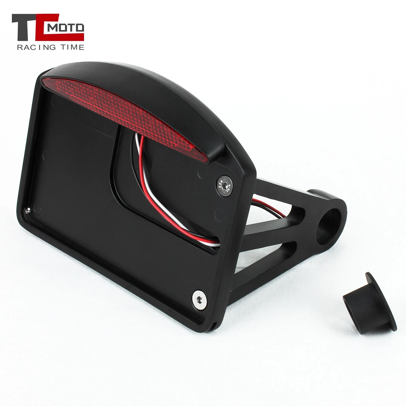 

Motorcycle LED Tail Light License Plate Horizontal Side Mount Bracket Holder For Harley BWM Honda Bobber Chopper Custom Touring