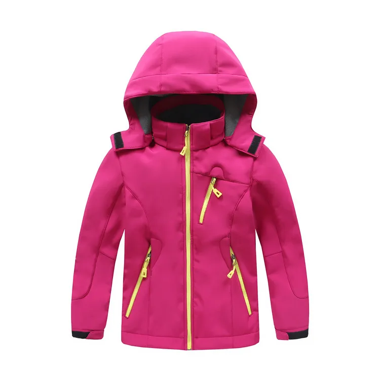 JACKSANQI/Детские Зимние флисовые куртки; детские спортивные пальто; Верхняя одежда для девочек и мальчиков; походная ветровка; RA278