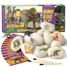 Kit de creuser œufs de dinosaure, Kit de creuser avec 12 modèles, jouets éducatifs pour enfants