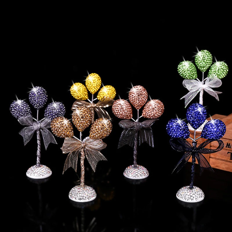 

2020 new high-end rhinestone advertising balloon car creative personality crafts lovely interior fashion decorations ornaments
