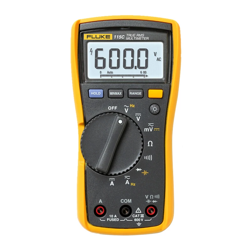 Fluke 115C True RMS мультиметр тестер Цифровой мультиметр Профессиональный портативный цифровой тестер