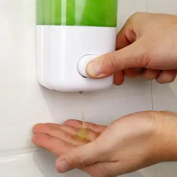 

500ML Wall-mounted Soap Shampoo Dispenser Public Hands Soap Container Liquid Sanitizer Accessories Bathroom C5L8