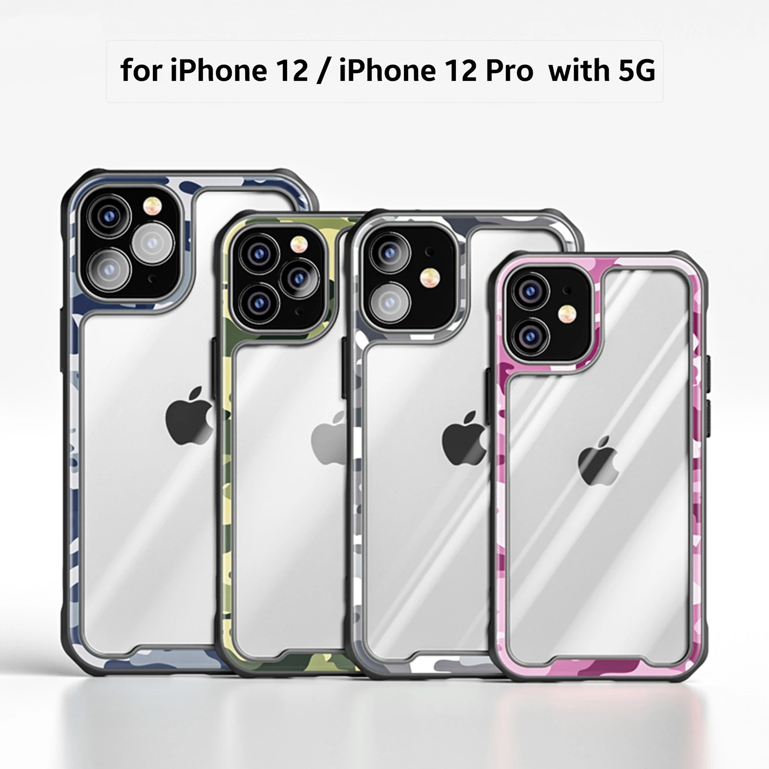 Ultra Hybrid Comfort Grip Protective Camouflage Case Cover for iPhone 12 Pro Max