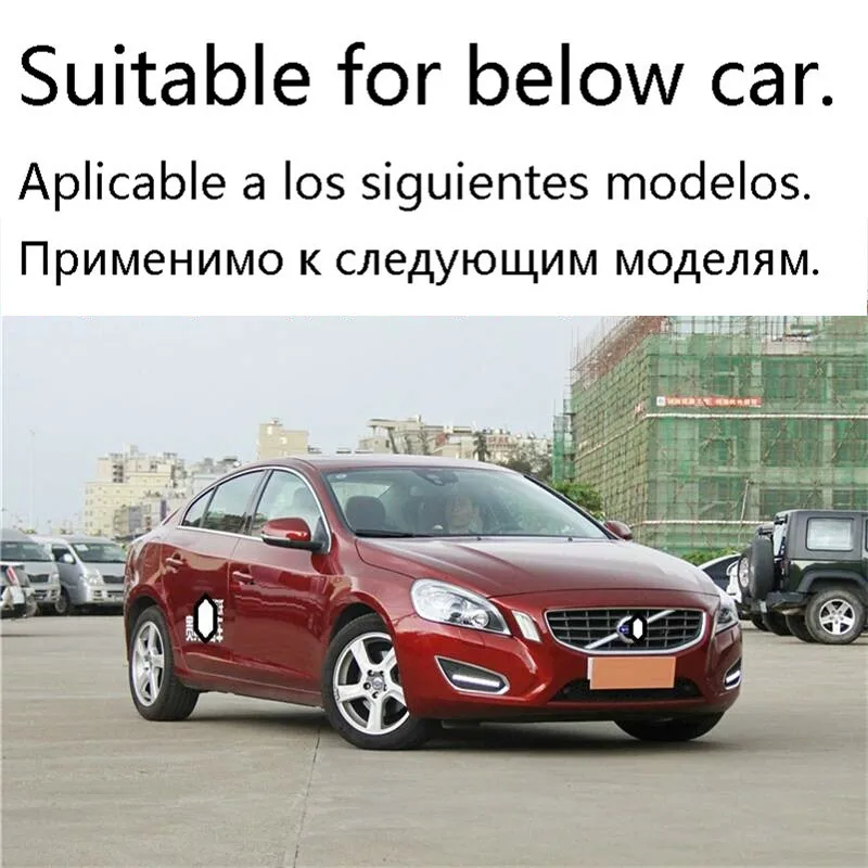 Декоративная Модифицированная хромированная дверная ручка, внешняя наклейка, полоса, аксессуары, защита, чехлы 12 13 14 15 16 17 18 для Volvo S60
