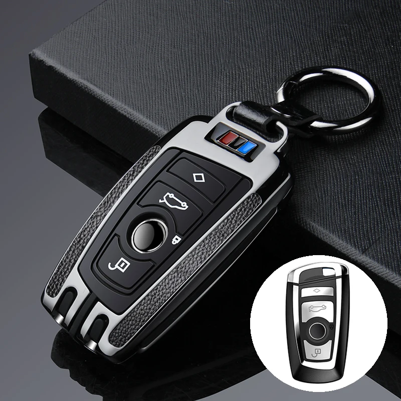 Чехол из натуральной кожи и цинкового сплава для автомобильного ключа BMW E30 E34 E36 E39