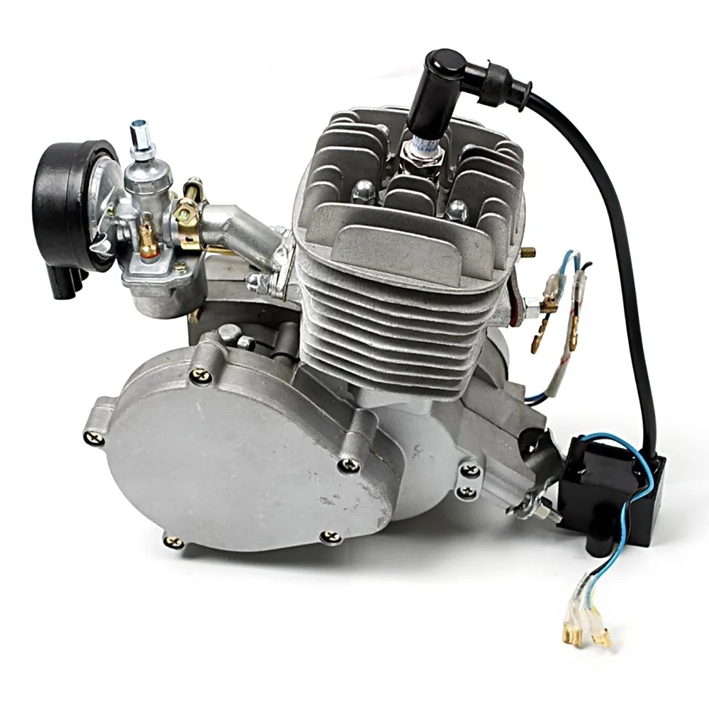 Модернизированный велосипедный газовый комплект моторного двигателя 50-60CC двигатель велосипедный комплект бензинового двигателя для большинства 2" 28" V-frames Мотоцикл Велосипед
