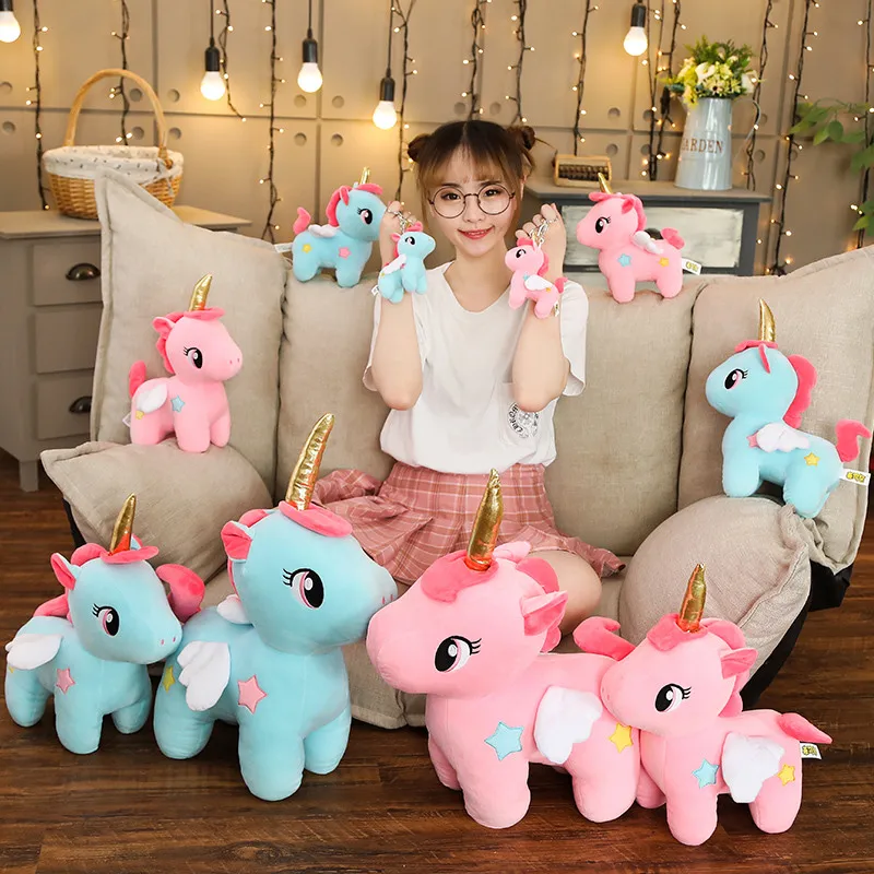 Soft Plush Unicorn Stuffed Animal Toy for Kids
