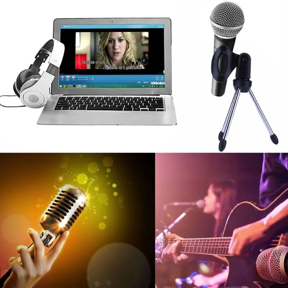 Mini-Portable-Table-Tops-Microphone-Tripod-Zinc-Alloy-Mic-Stand-Bracket-Desktop-Adjustable-Microphones-Tripods-Holder