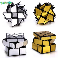 Зеркальный куб 3x3x3 cubo magico Профессиональный 3x3 золотой серебряный матовый горячий колесный магический куб 3*3*3 развивающие игрушки Детский подарок