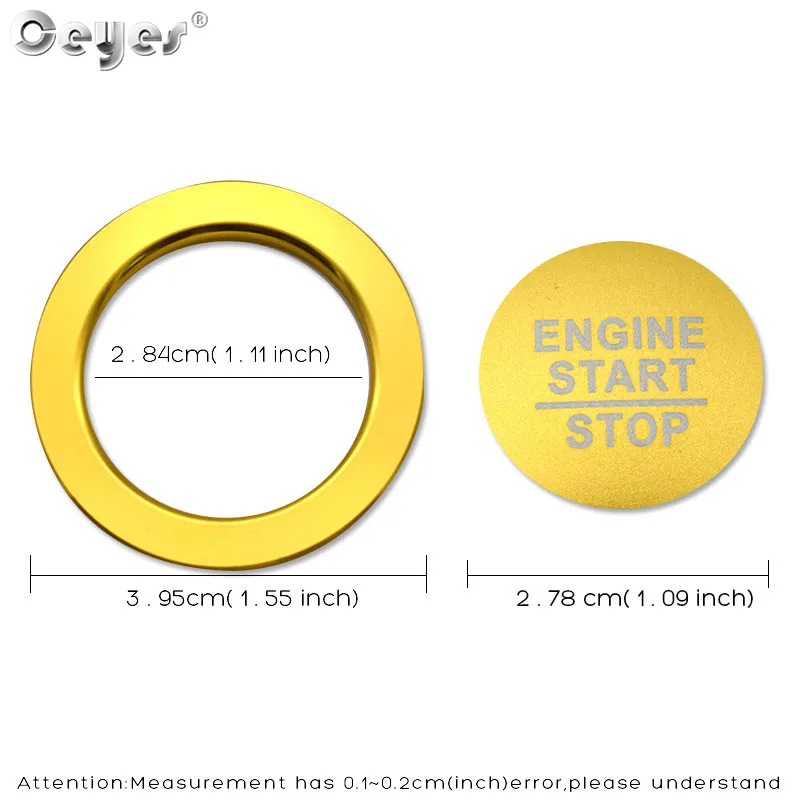 Car Start Engine Button Key Ring for CIVIC1 (3)