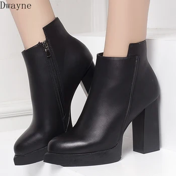 

Martin boots 2019 autumn and winter new European and American thick with short boots high-heeled waterproof platform boots tide