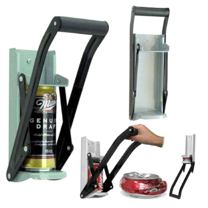 

1Set Metal Can Crusher Beer Bottle Opener Kitchen Supplies Wall Mounted Can Smasher