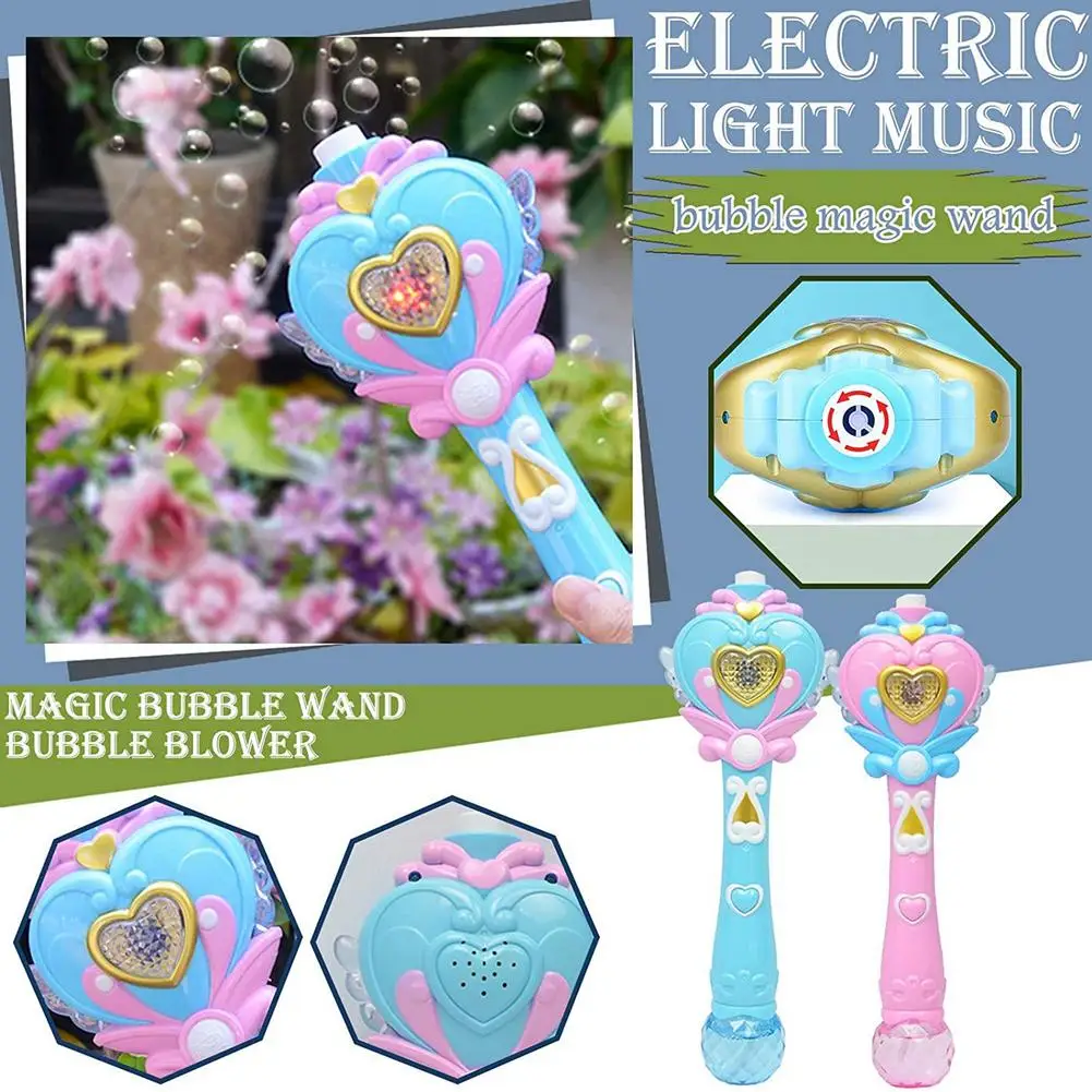 Bubble Machine With Music Electric Bubble Maker Bath Toy Magic Bar Stick Popular Outdoor Wand Toy Children Birthday Gift