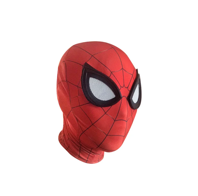 

Hotsale Halloween Full Head Spider-Man Red Masks Spiderman Flexible Mask Cosplay Hood Party Mask for Birthday Gifts