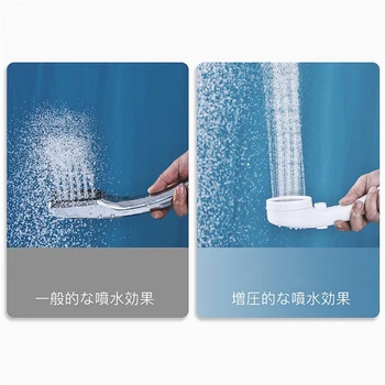 

Grey Pressure Rainfall Shower Head Strong Super Handheld Sprinkler Spray Nozzle High Pressure Water Saving Shower Head