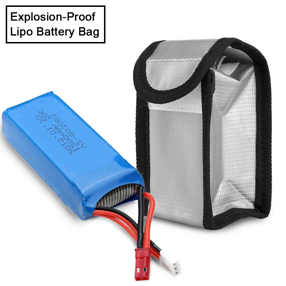 Explosion-Proof Lipo Battery Safety Bag Sleeve Batteries Pouch Charging Protection Sack Battery Safe Battery Explosion-Proof Bag