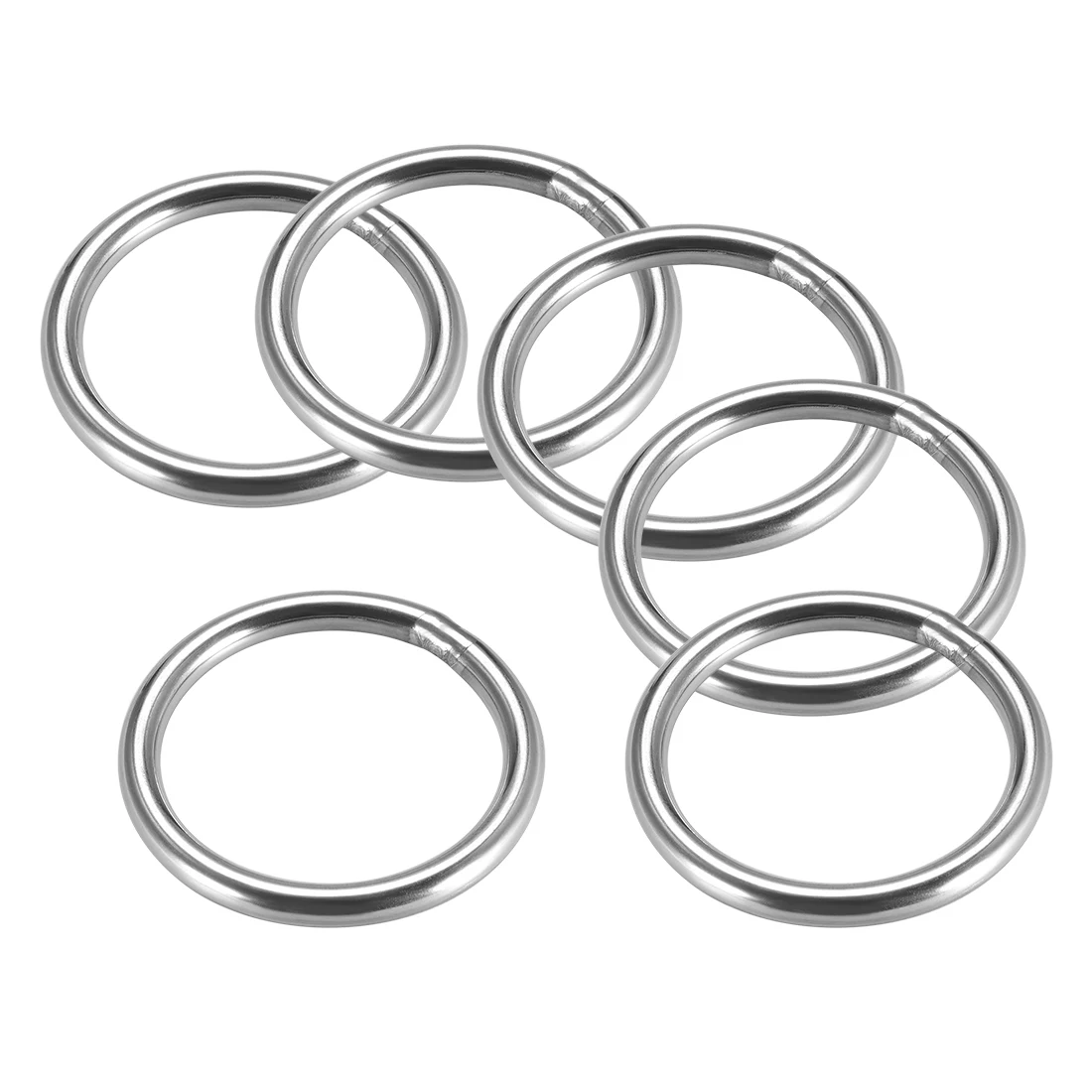 304 Stainless Steel Seamless Metal Welded O-Ring OD 20 30 40 50 60 80 100mm 
