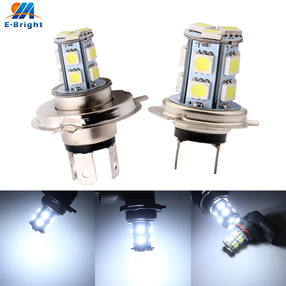 1 шт. DC12V H4 5050 13 SMD светодиодный H3 H1 9005 9006 H11 H7 автомобиля внешние головной