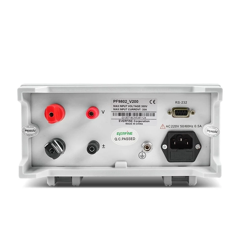 EVERFINE PF9802 AUTO AC/DC power meter measurement 600V/20A METER watt METER WIT