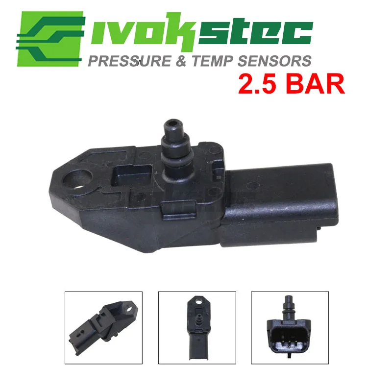 2.5bar Manifold Turbo Boost Pressure Map Sensor For 20042014 Peugeot
