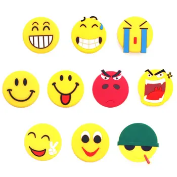 

Novelty 10Pcs/Lot PVC Cartoon Shoe Decorations New Funny Emoticons Charms Accessories Buckles Fit Bands Bracelets Croc JIBZ Kids